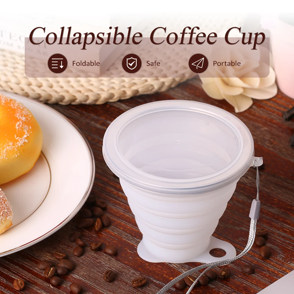 Buy 270ML Collapsible Stretchy Silicone Folding Cup