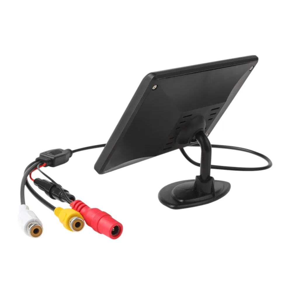 Car Rear View Parking Backup Monitor of 4.3 Inch 480 x 272 Color TFT LCD Screen for Reverse Camera DVD