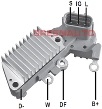 14 V regulador de tensão do alternador 126000 – 7100 para Toyota captura, T1000 3.0L para alternador OEM 1012110130 1012110300 27060 – 65040
