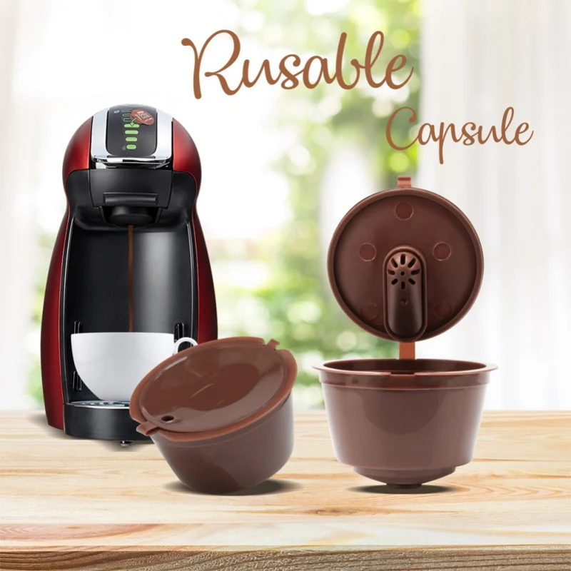 Комплект из 3 предметов многоразовые Nescafe Dolce Gusto Кофе фильтр для кофе чашки многоразового шапки ложка-кисточка фильтры Pod мягкий сладкий вкус