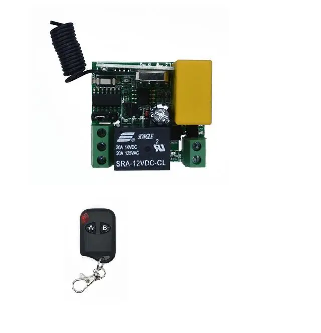

Mini AC 220V 220 V 1 CH 1CH 10A Relay Receiver RF Wireless Light Lamp LED Bulb Strips Power Remote Control 433MHZ/315MHZ