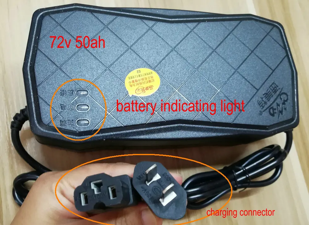 

battery charger 72v 50ah for lead acid battery of electric bike scooter motorcycle pedal scooter tricycle mobility diy parts