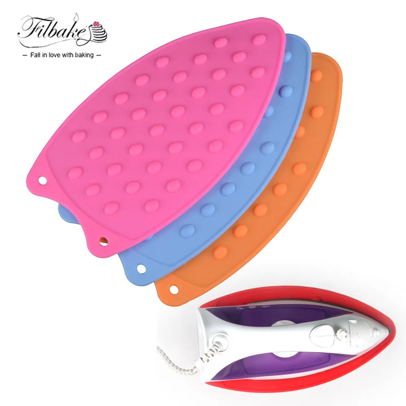 FILBAKE Silicone Iron Hot Protection Rest Pad Mat Safe Surface Iron Stand Mat Rest Ironing Pad