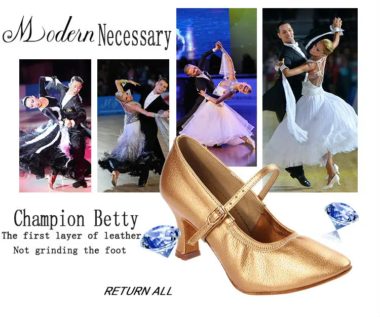 20161103_160136_069Dance shoes Women shoe Latin shoes Soft Bottom Genuine Leather Sports shoes BD 125 Modern Jazz Soft wear-resistant