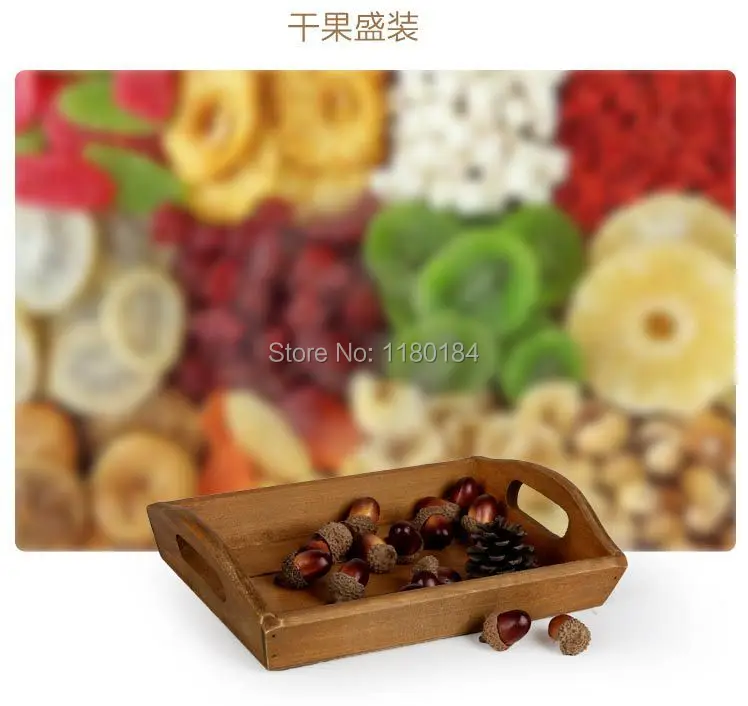 1 шт. японский Zakka ручной старый деревянный поднос продуктовый квадратный из натурального дерева фруктовый ресторанный ящик для хранения JL 0911