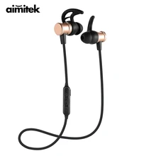 Aimitek Wireless font b Bluetooth b font Earphones Sport Hifi Earbuds Handsfree With Microphone For IOS