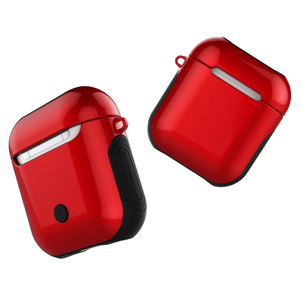 Для AirPods 2 чехол Bluetooth беспроводной Чехол для наушников для Apple защитный чехол для AirPods Глянцевая УФ-кожа аксессуары зарядная коробка