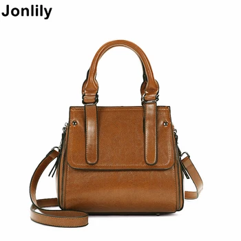 

Jonlily Women's Genuine Leather Fashion Handbags Shoulder Bag Casual Totes female messenger bags Purse -KG061