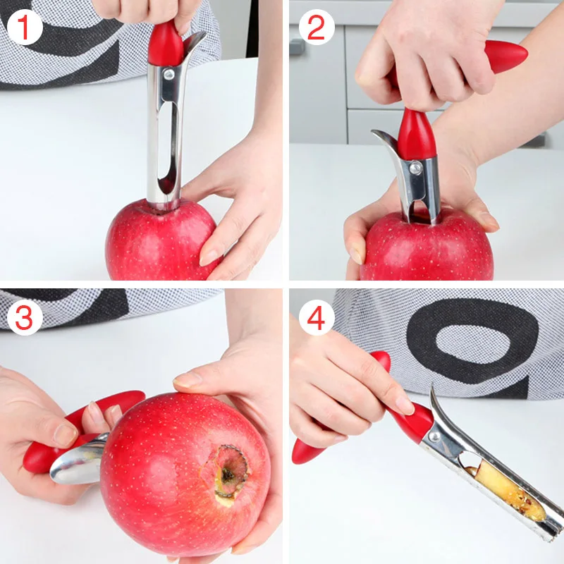 

Fruit Tools Corers Stainless Steel Apple Cutter Knife Corers Fruit Slicer Multi-function Cutting Vegetable Core Removed Dropship