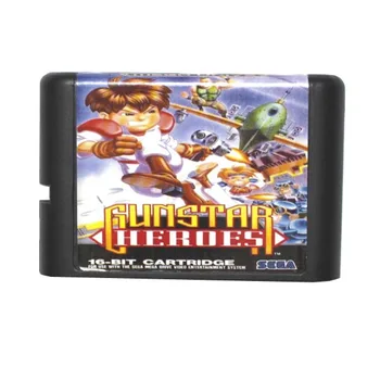 

Sega MD game card - Gunstar Heroes for 16 bit Sega MD game Cartridge Megadrive Genesis system