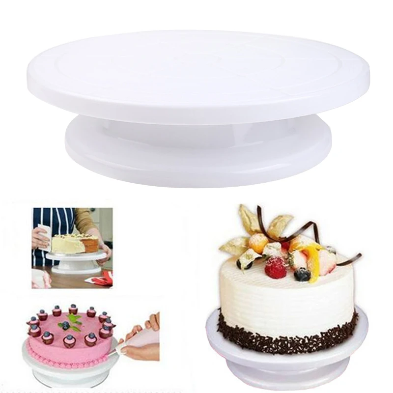 

Rotating Cake Stand Cake Base Decorating Tools Sugar Craft Turntable Platform Cupcake Swivel Plate Revolving Baking Tools
