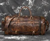 Luufan Leather men's handbag big capacity bag retro real leather travel bag duffel bag large capacity rub color men's bag ► Photo 2/6