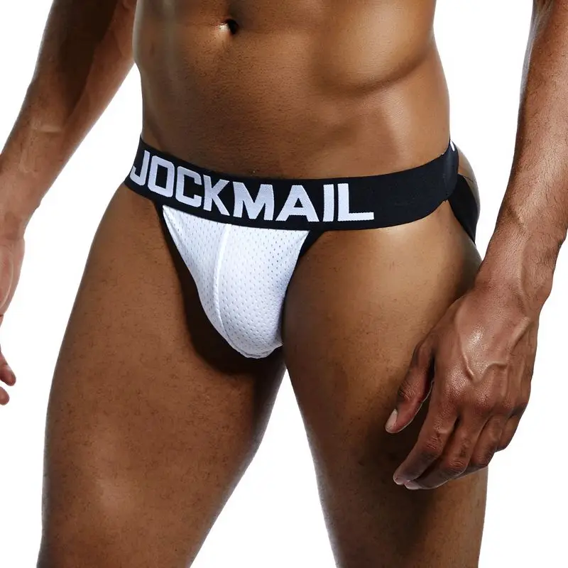 Мужское нижнее белье JOCKMAIL Сетчатое сексуальное с низкой талией трусы для геев