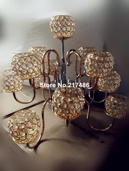 

gold Crystal Candelabra & Centerpiece for Wedding Event