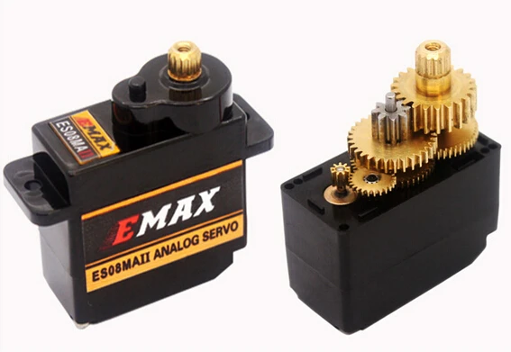 

RC Servo EMAX 08MA Torque 2kg 12g Mini Metal Gear High Speed Servo 4.8V-6V ES08MAII RC Helicopter RC Plane RC Airplane
