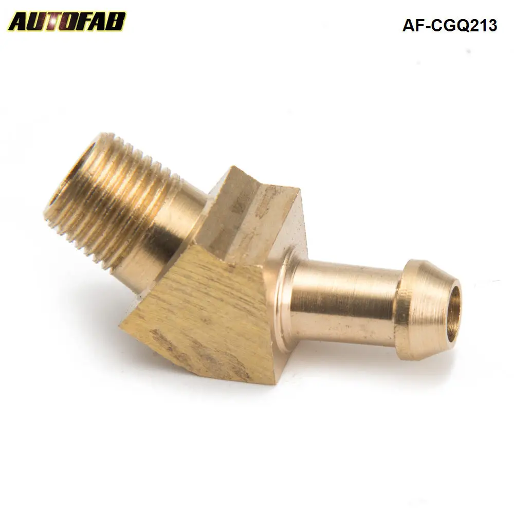 AUTOFAB - Turbocharger Compressor Brass Boost Nipple Hose Fitting For Garrett T2 T258 T3 Turbo 1/8