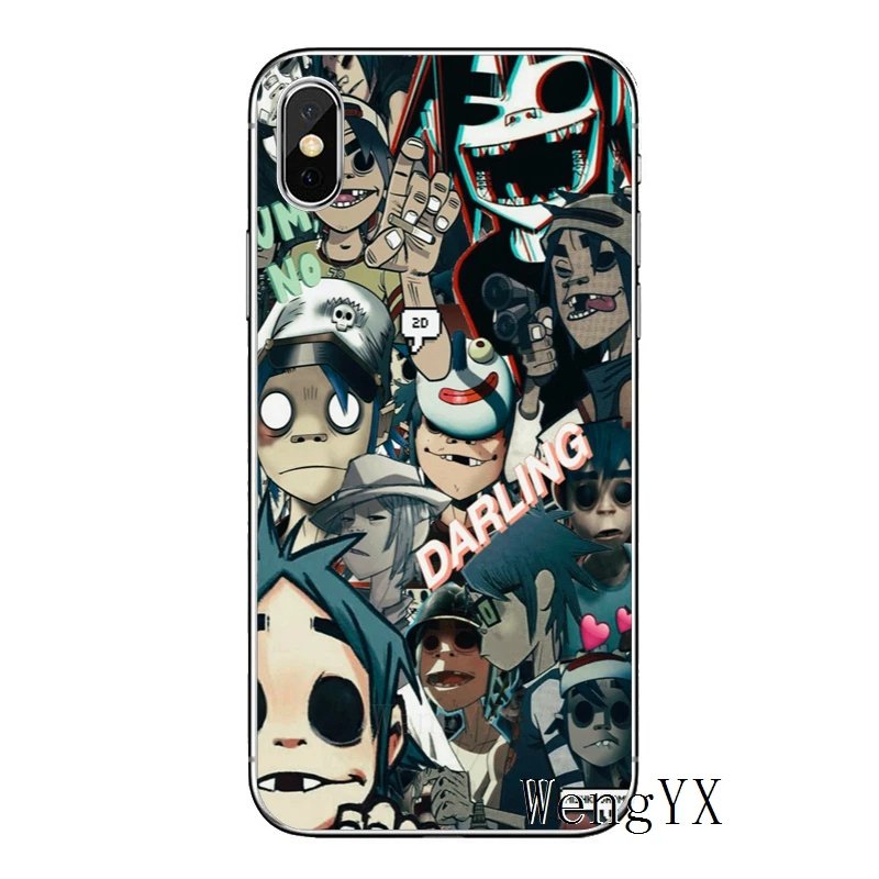 Мультфильм Gorillaz лодка для Xiaomi Redmi S2 5 6plus 4 Pro 6A 4A 4x Примечание 6 5 5A 4 3 Pro Pocophone F1 чехол мягкий чехол для мобильного телефона C чехол s - Цвет: Gorillaz-A-12