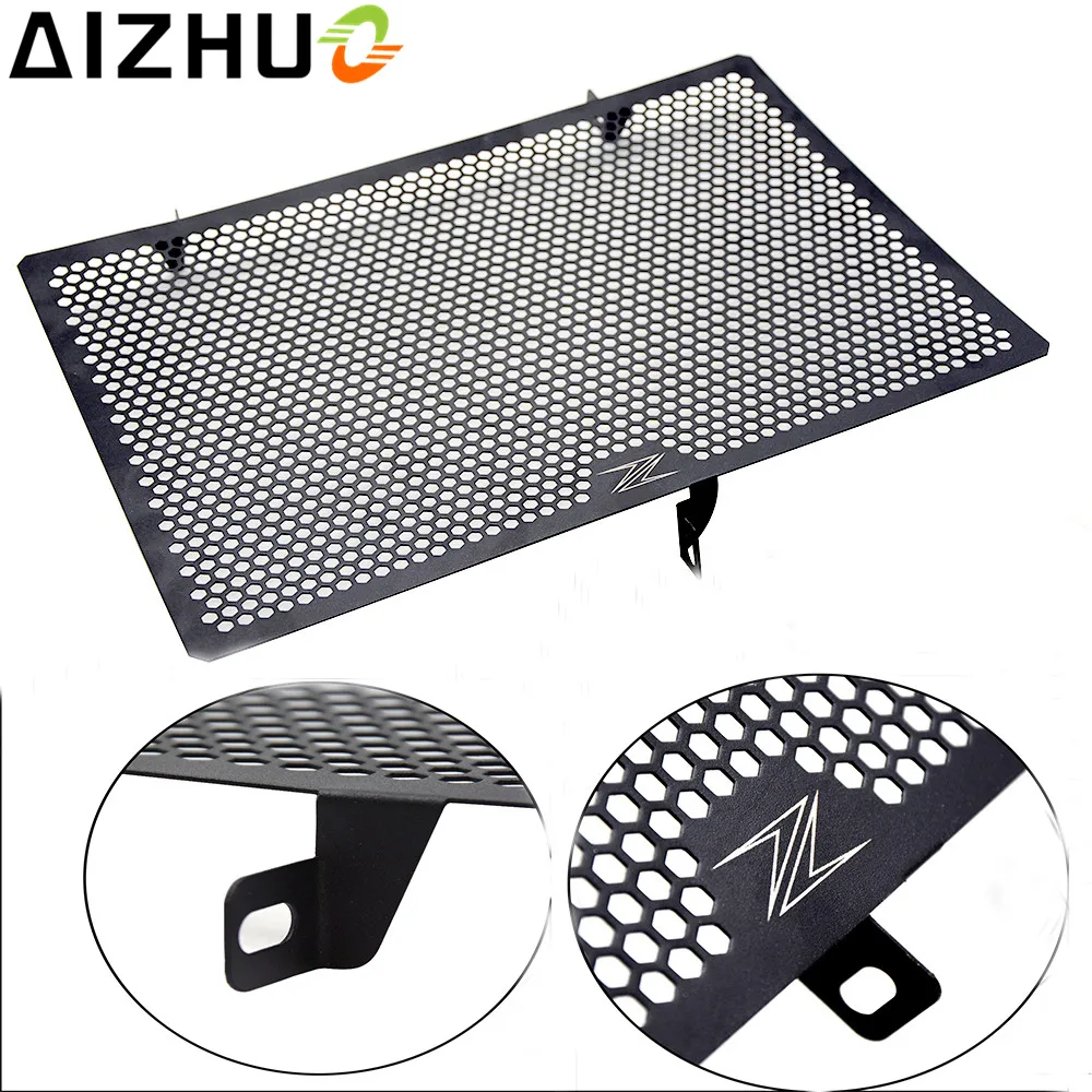 motorcycle Radiator Grille Guard Cover Stainless steel with Z logo Radiator protector For Kawasaki Z750 Z800 Z1000 NINJA 1000