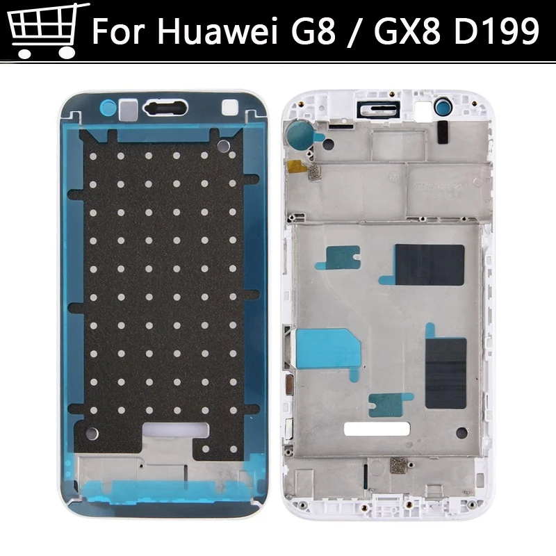 

Front Frame Middle Bezel Battery Door Replacement G8 Front Frame For Huawei G8 GX8 G7 Plus Front Bezel Middle Frame Housing