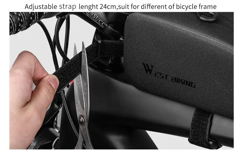 WEST BIKING, полностью водонепроницаемые велосипедные сумки, велосипедная каркасная сумка, размер S/M, MTB, для горной дороги, велосипедная сумка для хранения, для велосипеда, Передняя верхняя труба