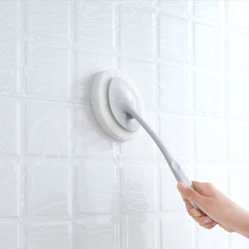 

Long Handle Bathroom Sponge Brush Wall Cleaning Brush Bathtub Brushes Floor Tile Sponge Scouring Pad Household Cleaning