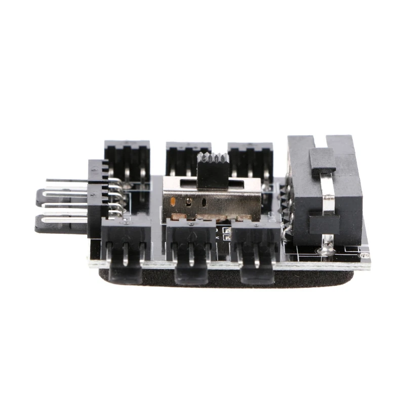 PC IDE Molex 1 To 8 Way Splitter Cooling Fan Hub 3 Pin 12V Power Socket 1