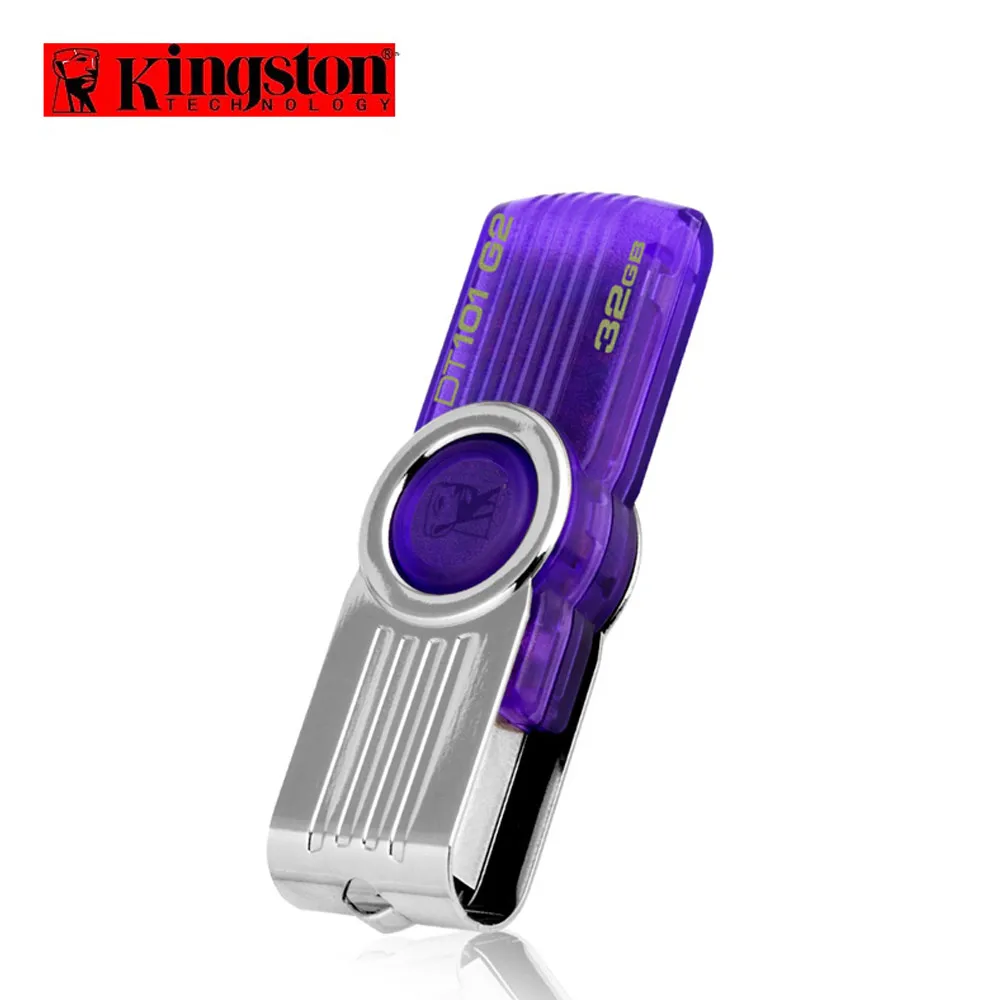 

Original Kingston USB Flash Drive 32GB DT101G2 USB 2.0 Rotating Flash cle usb pendrive 32 gb pen drive Swivel Memory Stick