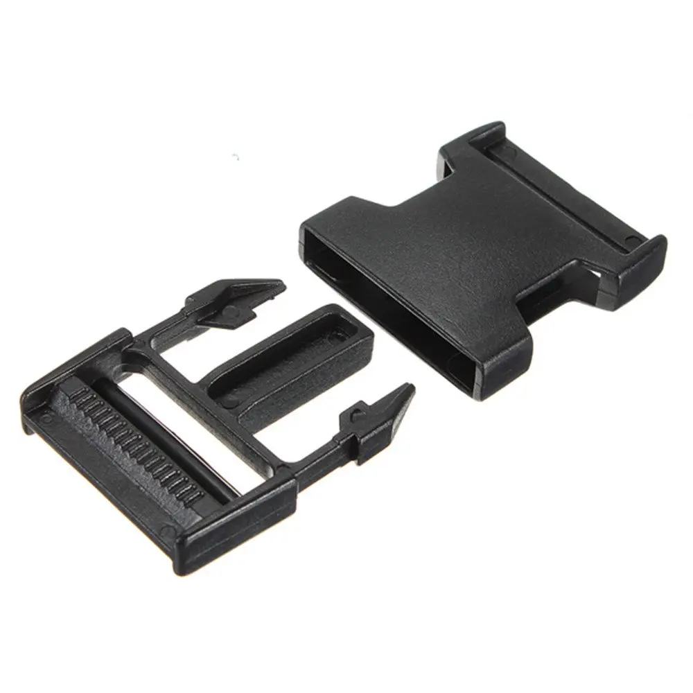 

NEWBRAND 10pcs boucles plastiques clips paracord pour sangle fermoir bracelet paracorde noir 38mm