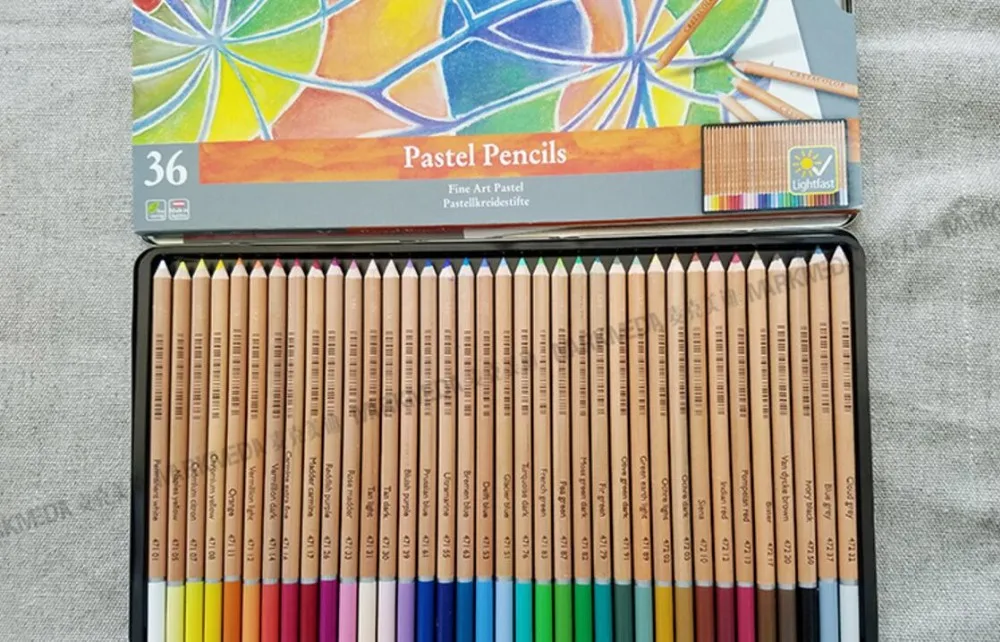Cretacolor Fine Art Pastel Crayons 72 couleur étain 