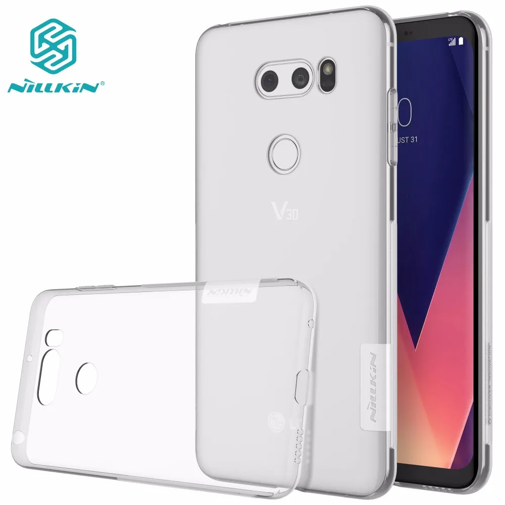 Чехол NILLKIN для LG V30 ультратонкий прозрачный ТПУ чехол Прозрачная мягкая задняя