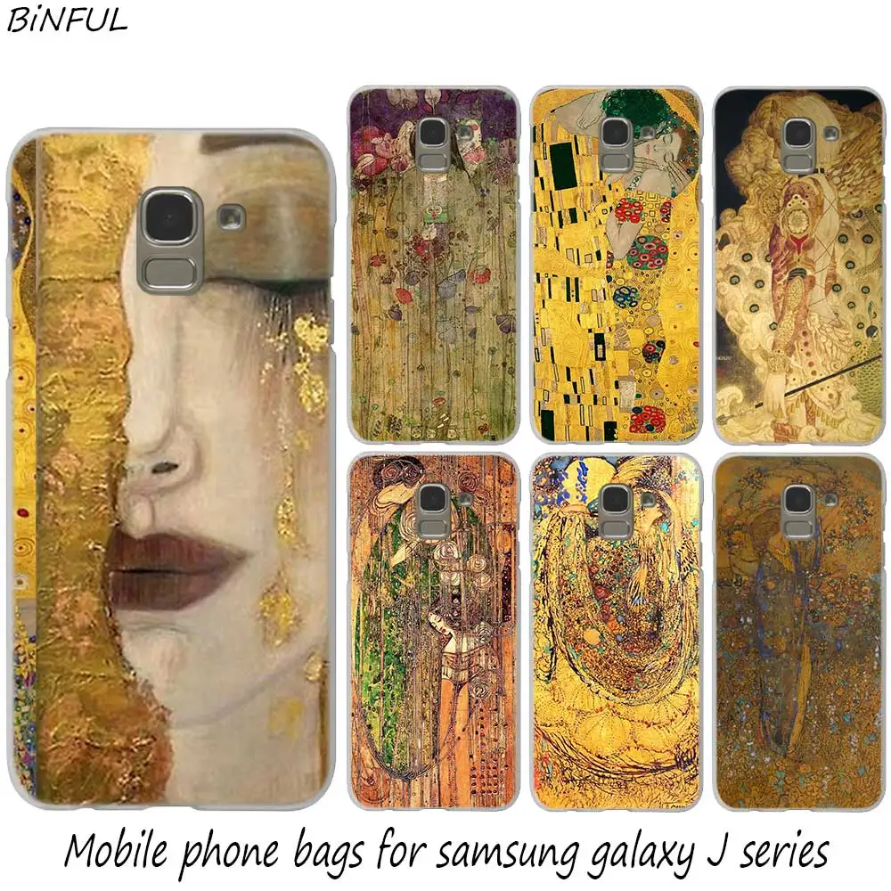 

kiss Gustav Klimt Painting Hot Fashion Hard Phone Cover Case for Samsung J2 J3 J5 J4 J6 J7 J8 2018 2016 J7 2017EU J6 Prime Cover