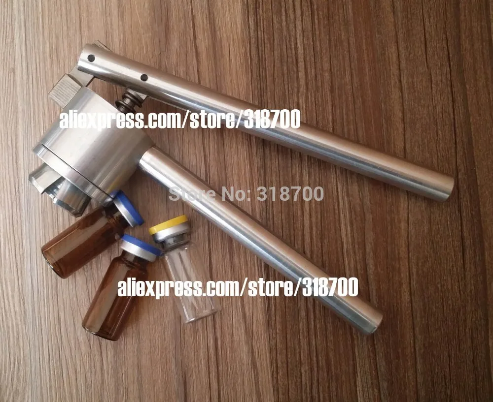 

20mm stainless steel vial hand crimper tool for aluminum-plastic flip cap sealing tool, manual bottle sealing machine