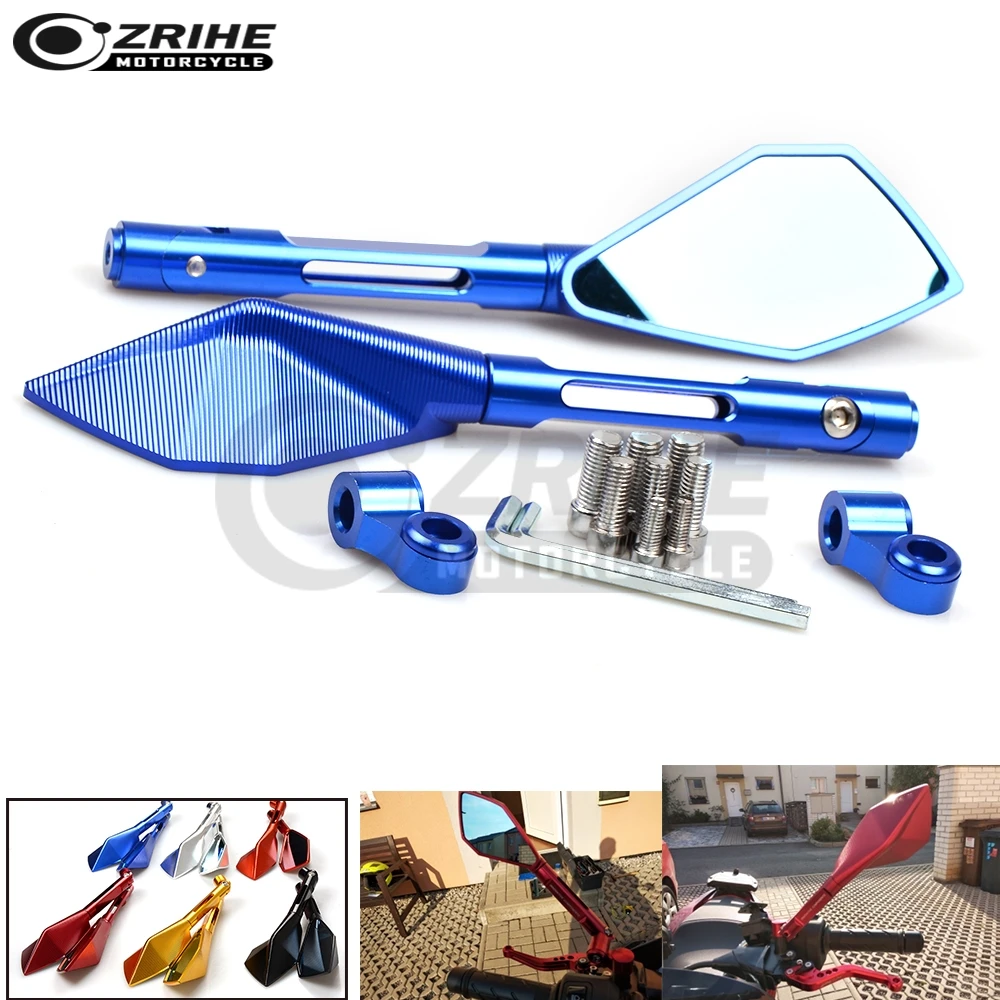 

Motorcycle moto rbike moto mirrors CNC side mirror aluminum mirror for yamaha mt09 mt10 mt07 Tmax 500 Tmax 530 KTM RC 125 200
