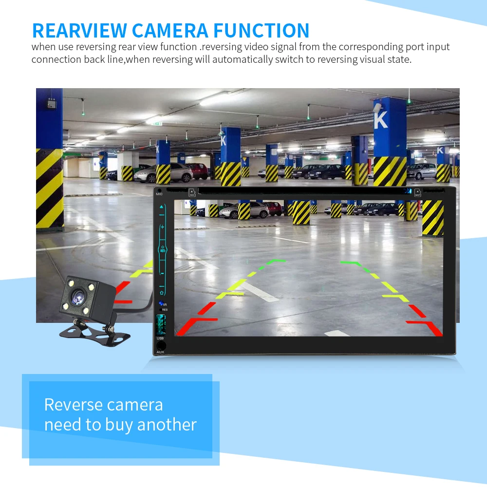 Sale 2 din car digital stereo android system FM radio gps navigation video DVD Mp5 multimedia player bluetooth wifi rear view camera 9