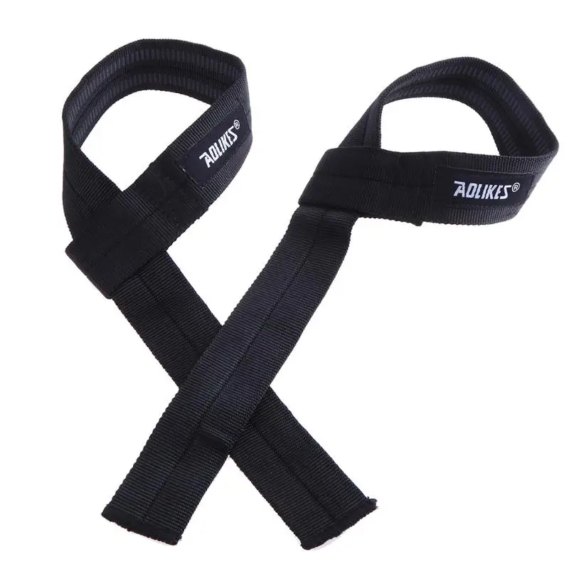 

Aolikes 1 Pair Weightlifting Hand Pad Wrist Wrap Straps Gloves Gym Bar Crossfit Bar Support Lifting Training cushion Fitness