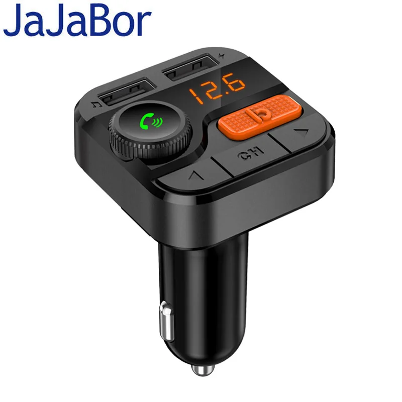 FM трансмиттер JaJaBor Bluetooth 5 0 Carkit Handsfree модулятор 3.4A автомобильное зарядное