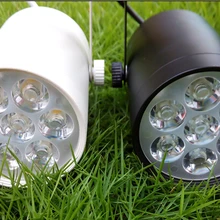 7 Вт Крытый светодиодный рельсовый прожектор лампы энергосберегающие домашние декоративные лампочки 7X1 Вт лампы освещения 7 шт. чипы AC85-265V