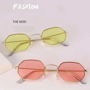 

Jyjewel Vintage Brand Designer Hexagonal Sunglasses Women Men Brand Designer Retro Driver Mirror Sun Glasses Female Male UV400