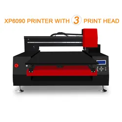 Jetvinner автоматический УФ планшетный принтер 60*90 см размер печати с 3 печатающей головкой для корпуса телефона, цилиндра, акрила, дерева