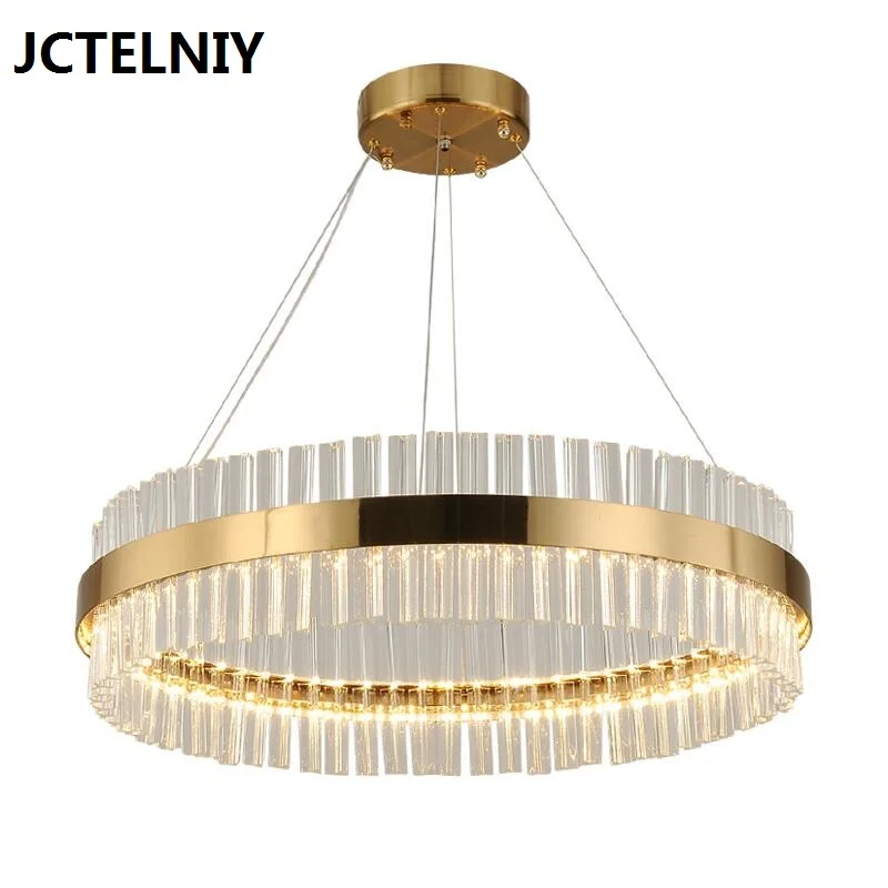 

new designer round chandelier after the modern simple and stylish living room restaurant bedroom crystal lamp Dia60cm/80cm