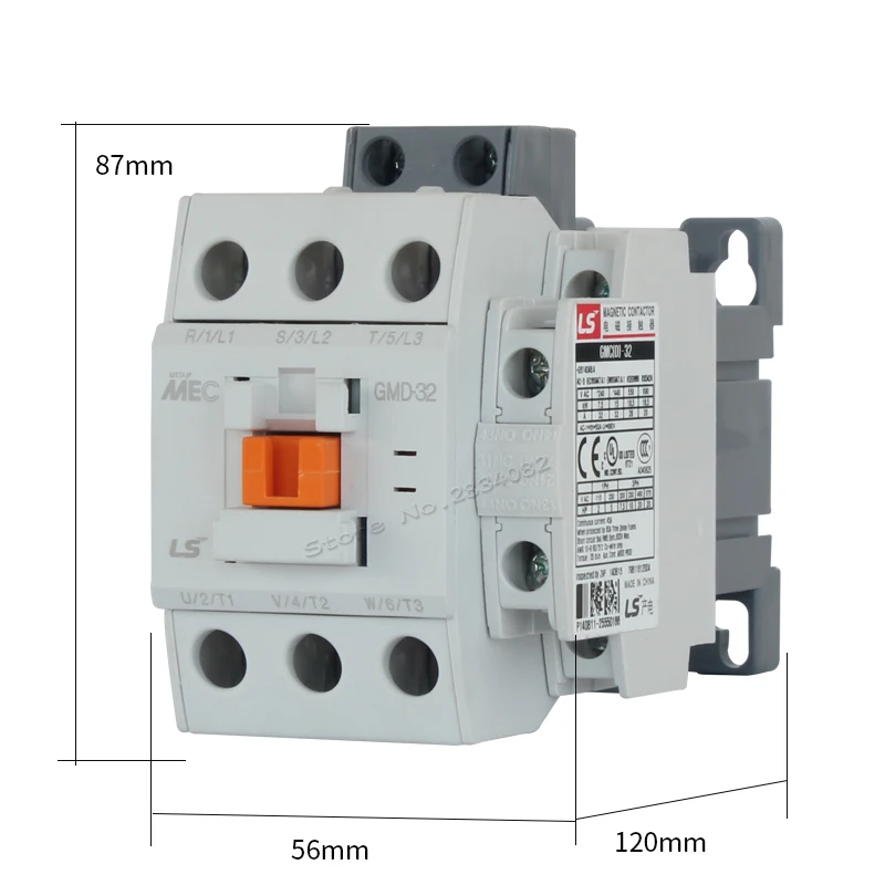 32А DC Магнитный Контактор катушки напряжение DC24V DC110V DC220V GMD-32 электромагнетизм