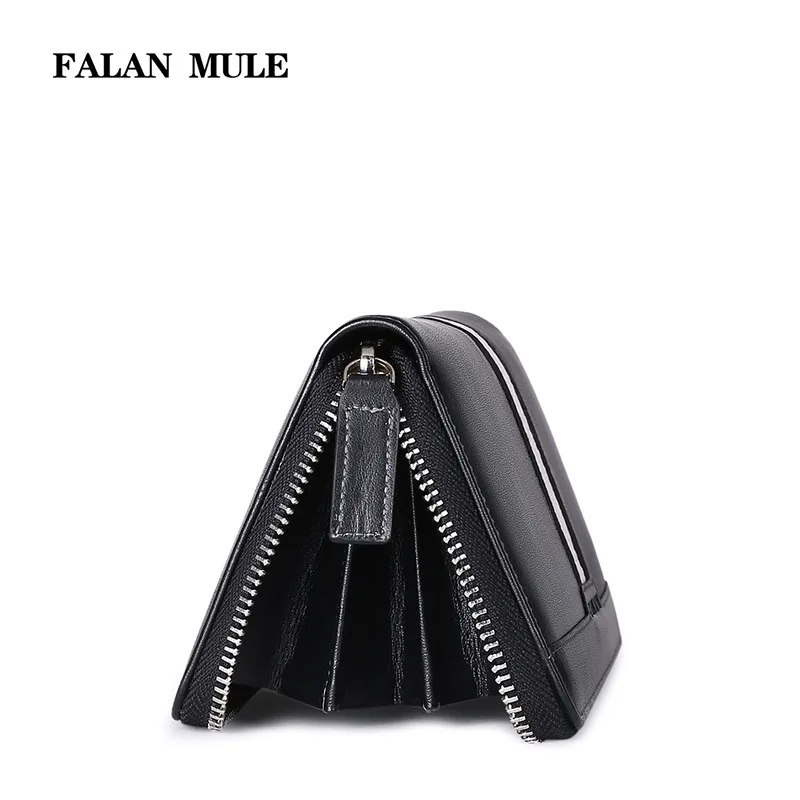 FALAN MULE кошелек брендовый мужской из натуральной кожи качественный длинный