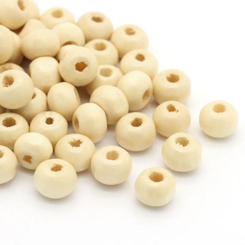 

Wood Spacer Beads Round Natural 7mm Dia-8mm Dia,Hole:Approx 2.5mm,250PCs new
