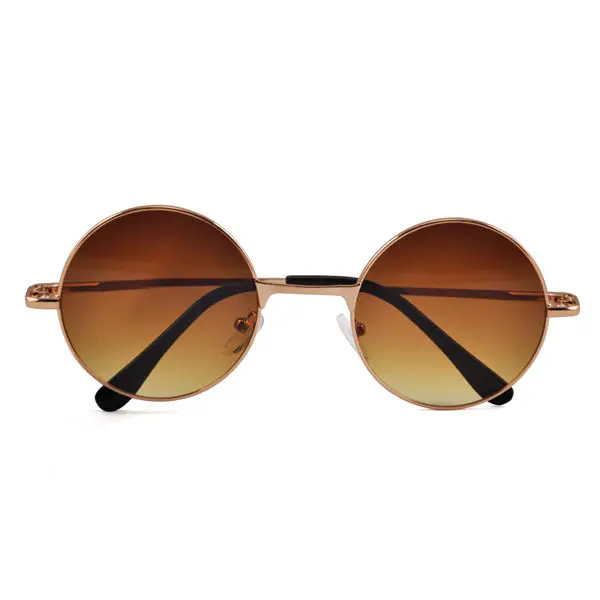 Braun Hippie Runde Specs Brille Sonnenbrille Fancy Kleid