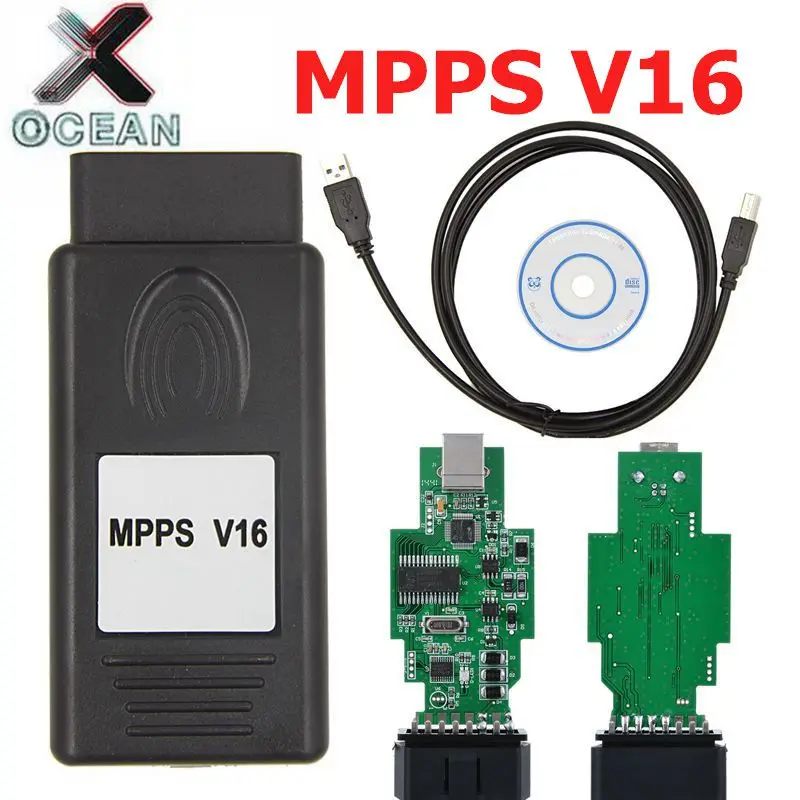 

New MPPS V16 ECU Chip Tuning Tool for EDC15 EDC16 EDC17 Inkl CHECKSUM Read And Write Memory CAN Flasher Remapper ECU Tool