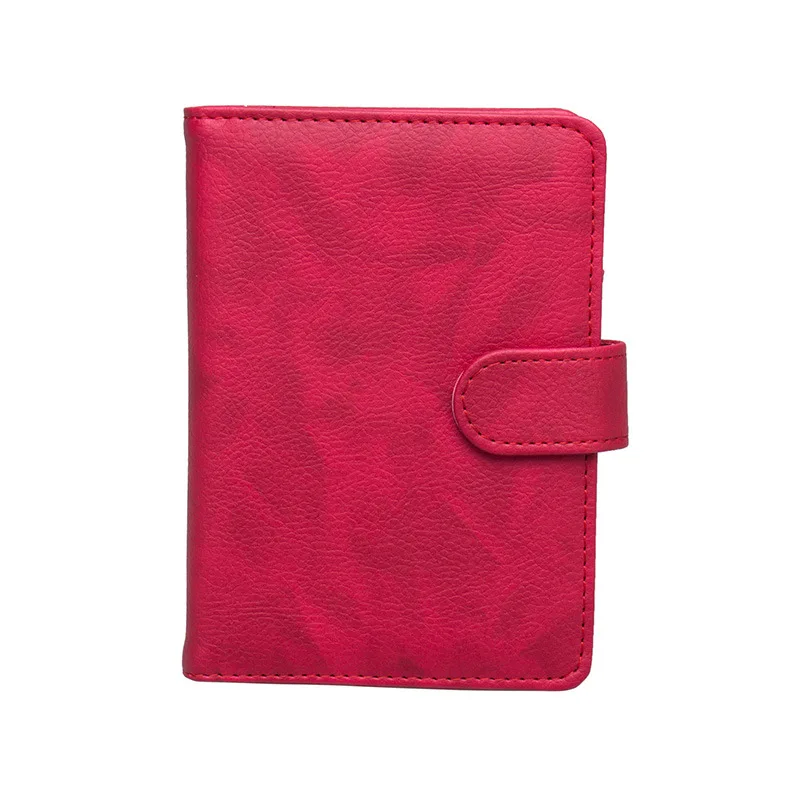 KUDIAN BEAR, Обложка для паспорта из искусственной кожи, дорожный кошелек, держатель для карт rifu, брендовая Обложка для паспорта, Обложка для документов, карт, BIH091, PM49 - Цвет: Red