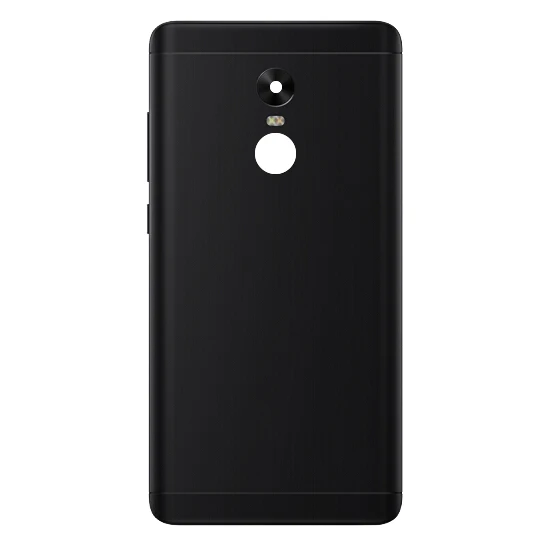Для Xiaomi Redmi Note 4 Global battery задняя крышка примечание 4X Корпус Дверь боковой ключ камера Стекло лоток для карт держатель запчасти - Цвет: Black