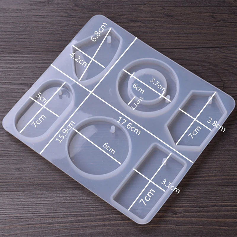 6 Дизайнов силиконовая форма для кабошонов Ожерелье Подвеска Смола форма для изготовления ювелирных изделий ручной работы полимерные формы для DIY ювелирных изделий подвеска