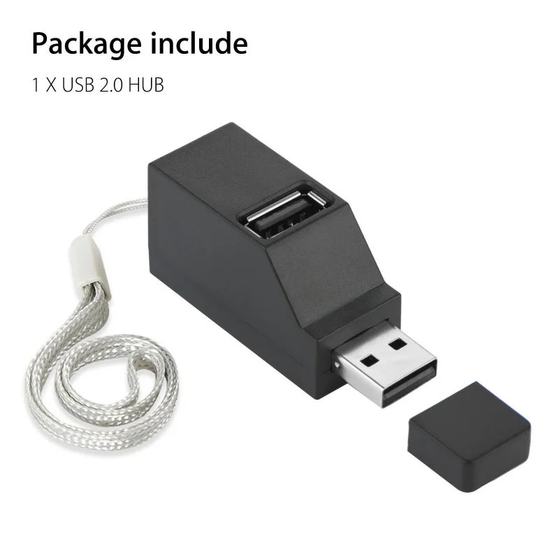 Мульти 3 порта USB концентратор мини USB 2,0 High Speed концентратор разветвитель расширения для компьютер, ноутбук, лептоп Mac