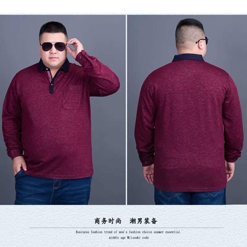 Новинка размера плюс 8XL 7XL 6XL 5XL 4XL Новые Классические мужские футболки с длинным рукавом Весенние мужские брендовые футболки